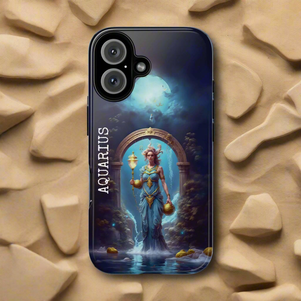 Aquarius Tough Phone Case, for iPhone Samsung and Google phones