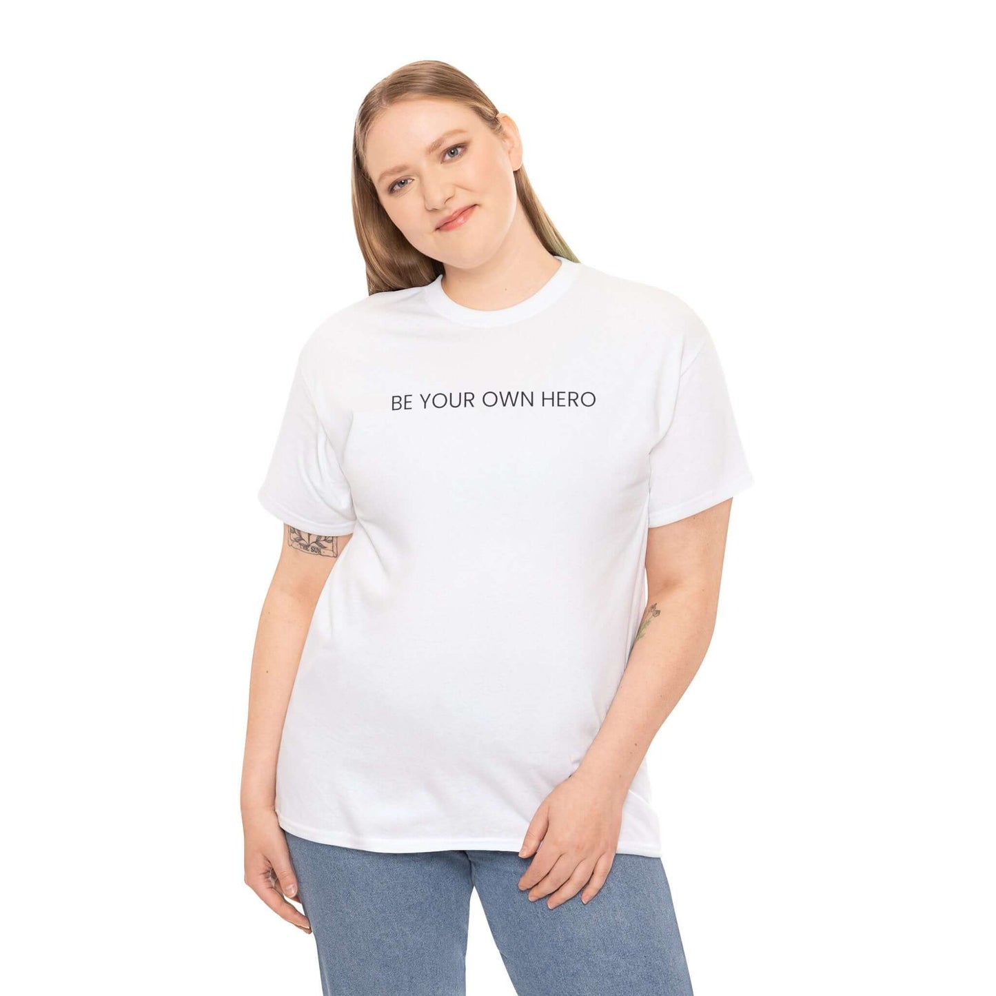 Be Your Own Hero Unisex Black White or Pink Summer T-shirt
