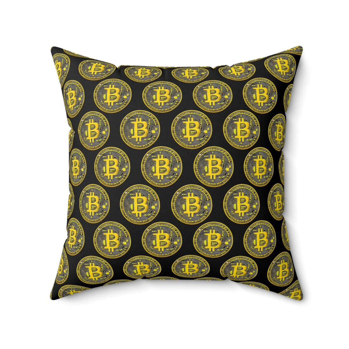 Bitcoin Polyester Square Pillow