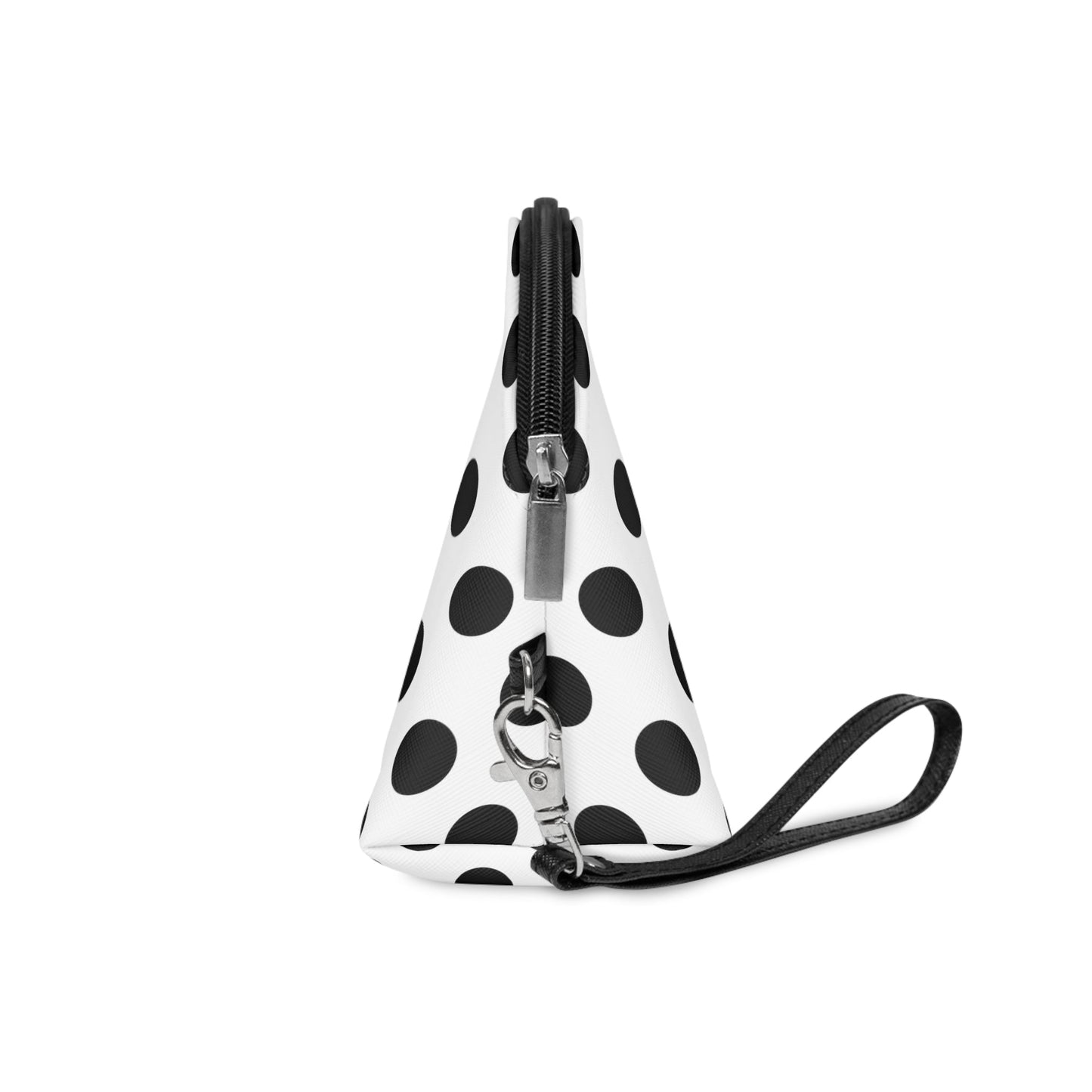 Black Polka dot Makeup Bag
