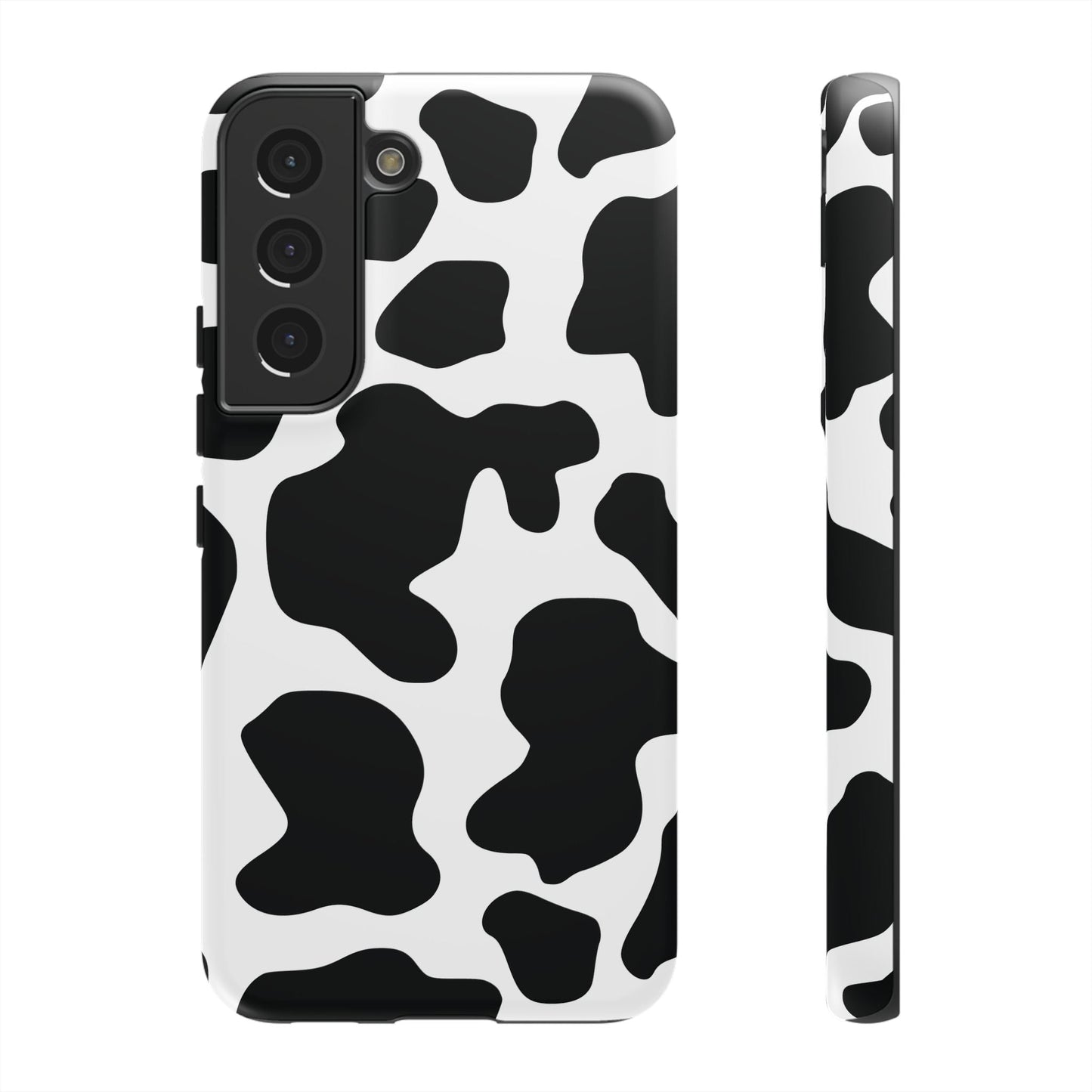 Black Cow print Phone Case iPhone Samsung Google - Samsung Galaxy S22 / Matte