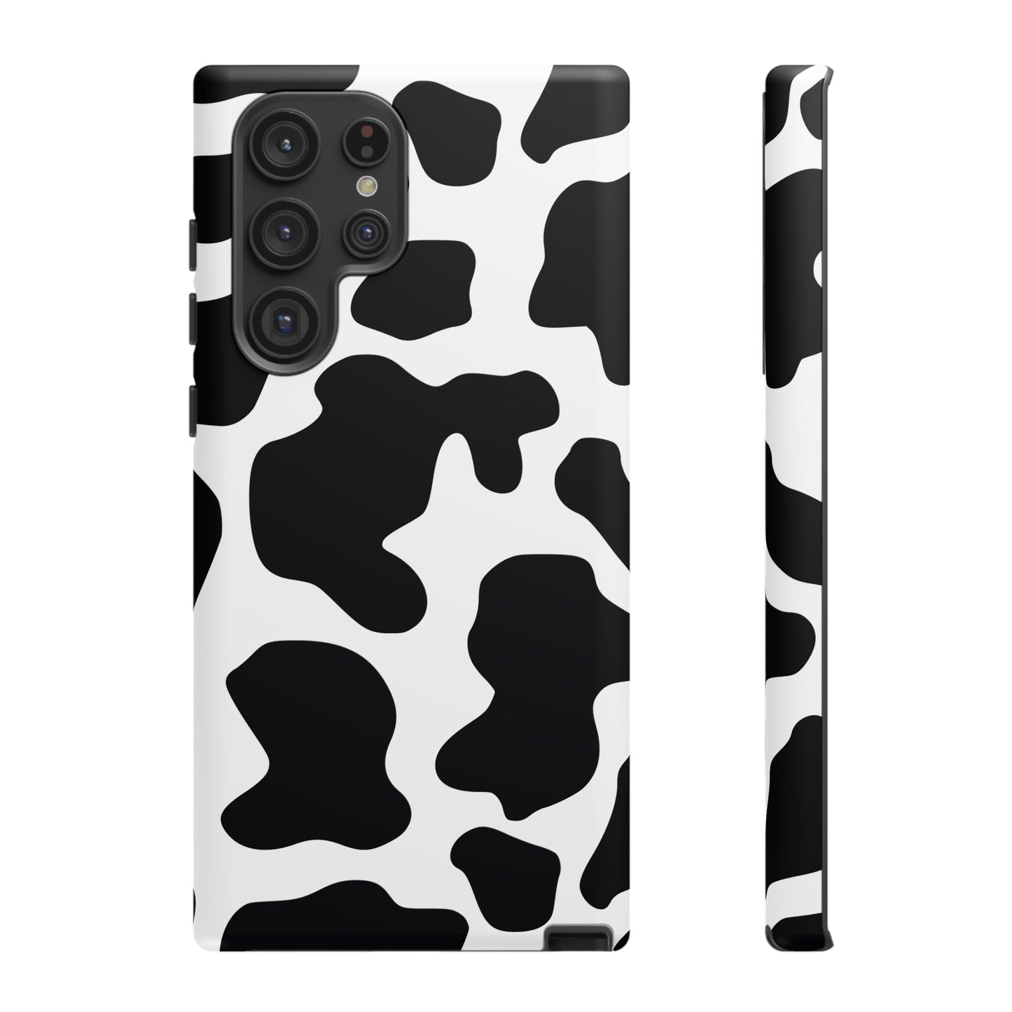 Black Cow print Phone Case iPhone Samsung Google - Samsung Galaxy S22 Ultra / Matte