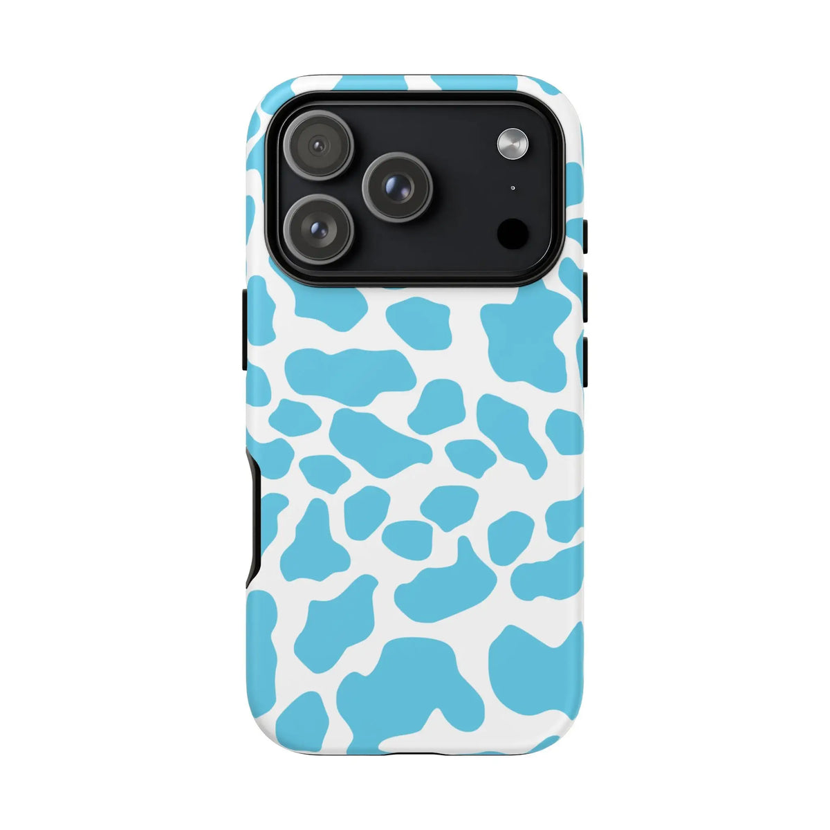 Blue White Cow Print Phone Case Cover - iPhone 17 Pro / Matte - Phone Case