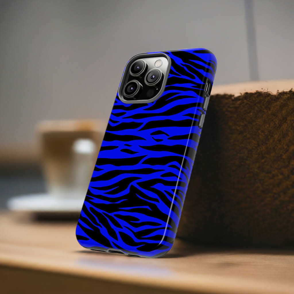 Blue Tiger print iphone