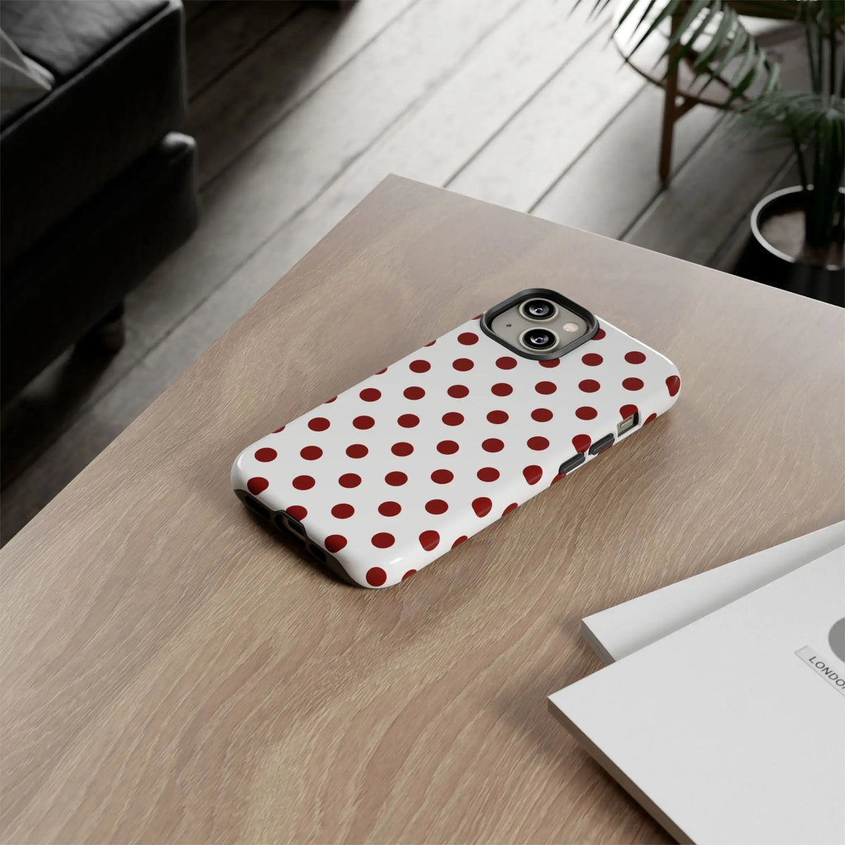 Cherry Red Polka dot Phone Case Cover - Phone Case