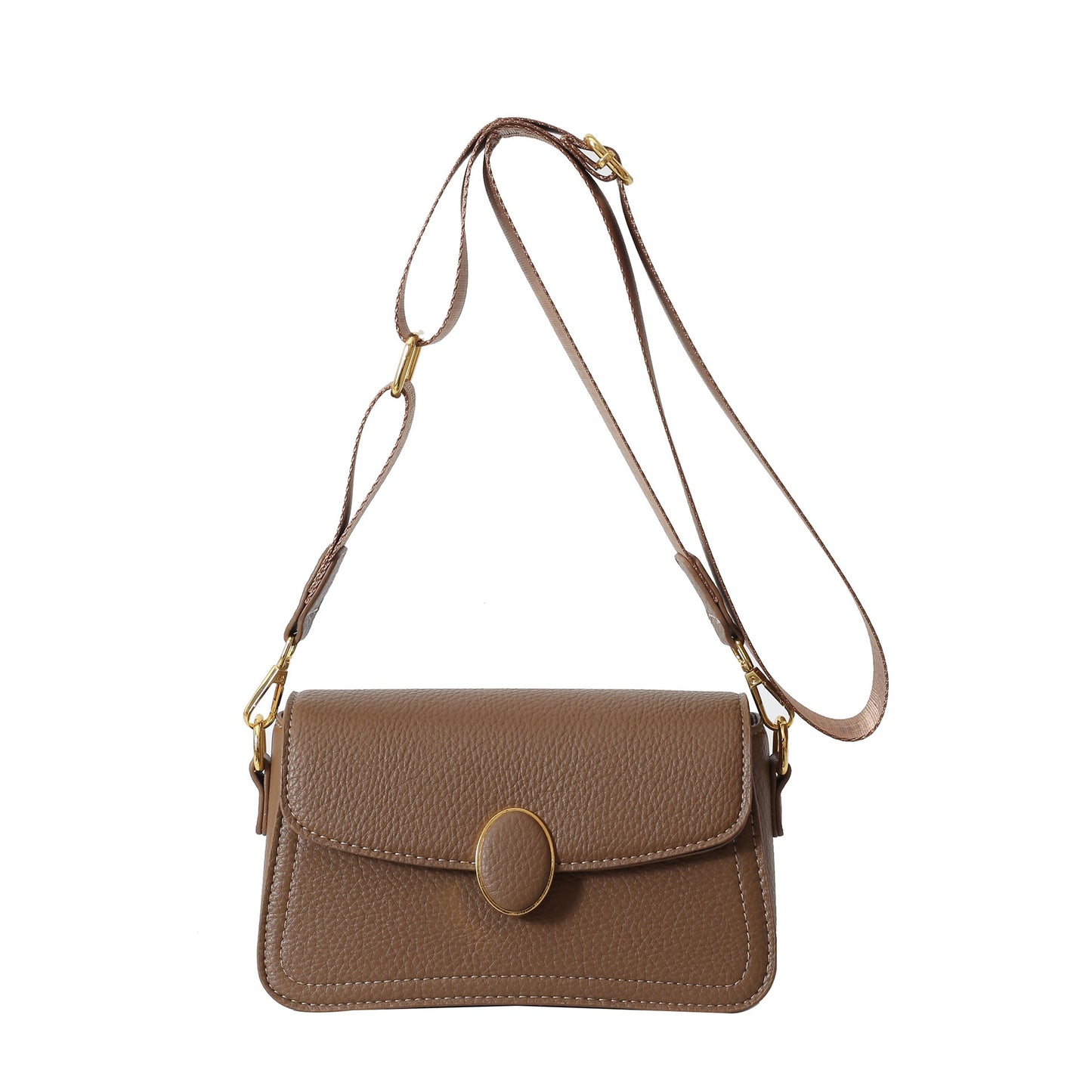 Stylish Wide Shoulder Strap Small Square Bag for Fashionable All-Matching Looks - Hand Bag