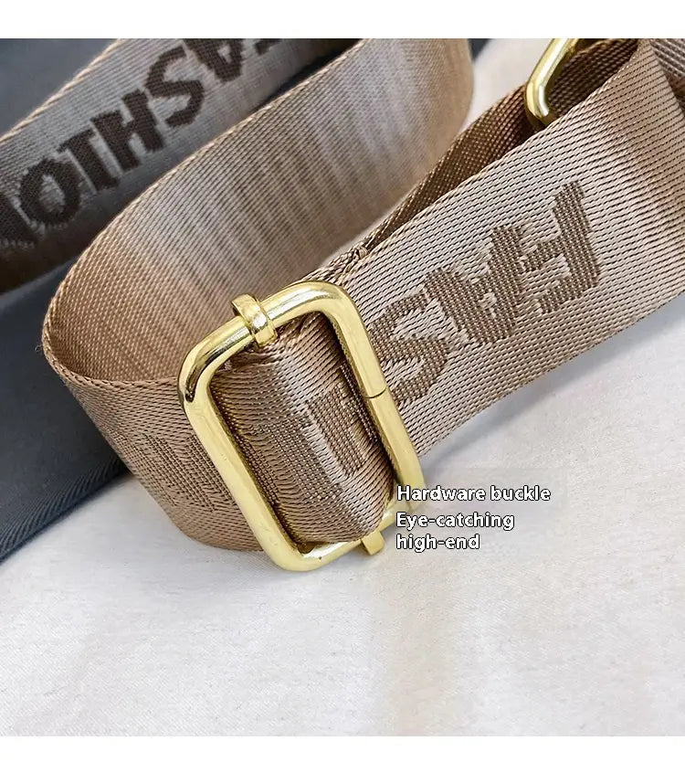 Handbag Stylish Wide Shoulder Strap Small Square Bag Fashionable.