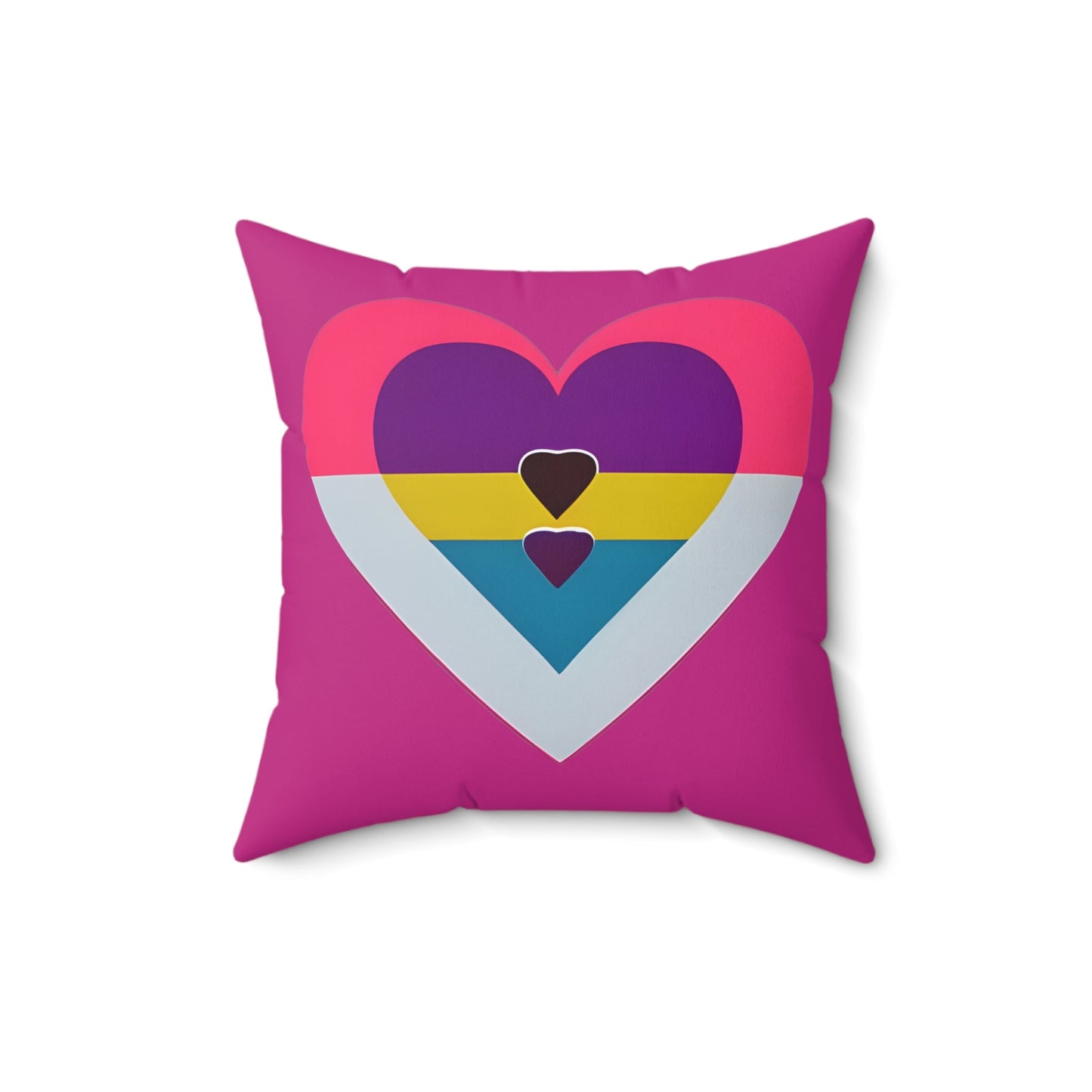 Love Heart Square Throw Pillow