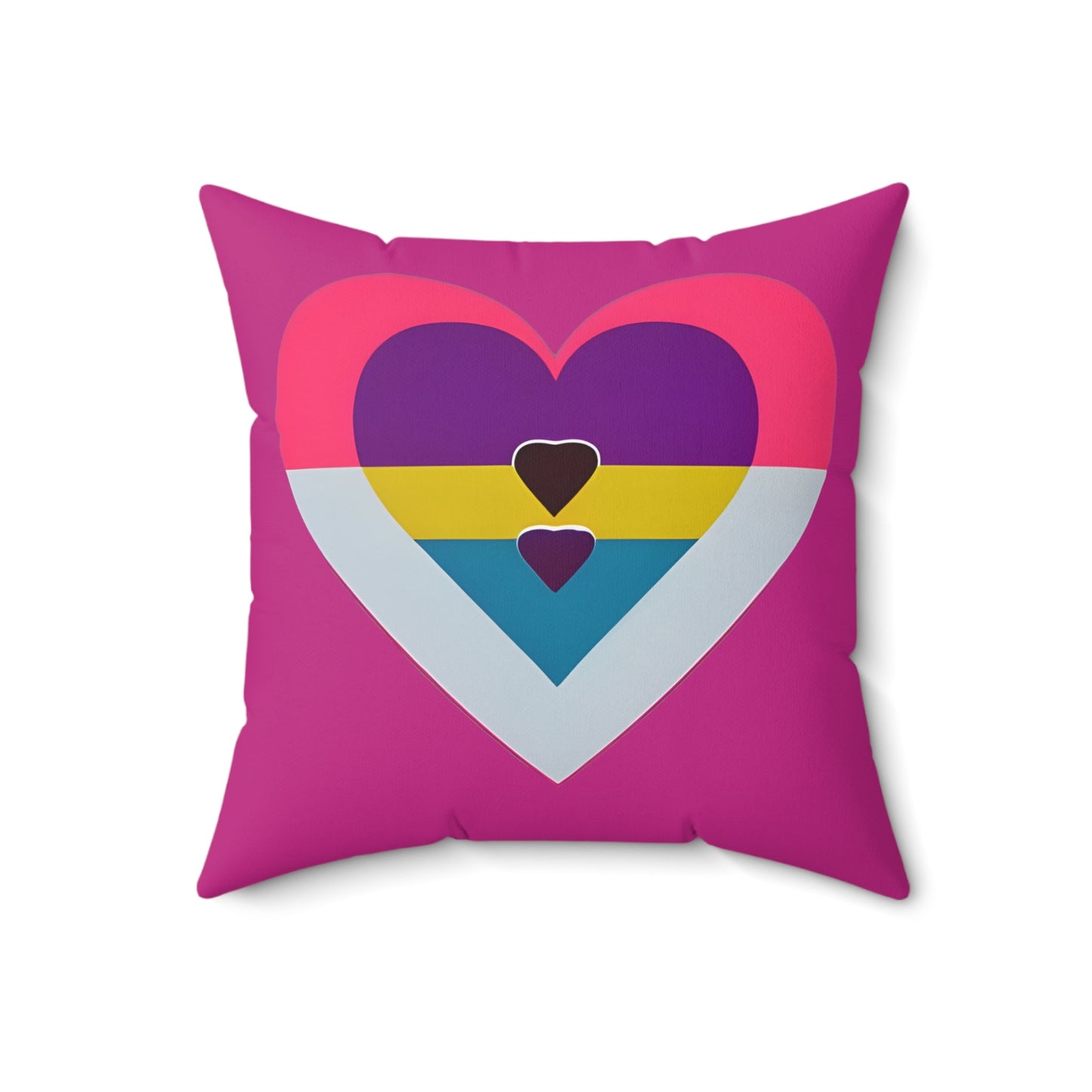 Love Heart Square Throw Pillow