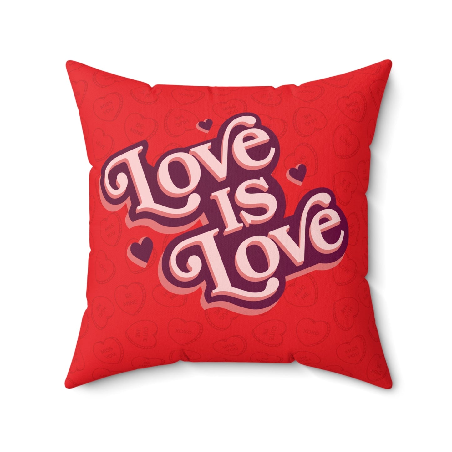 Love is Love Square Square Throw Pillow