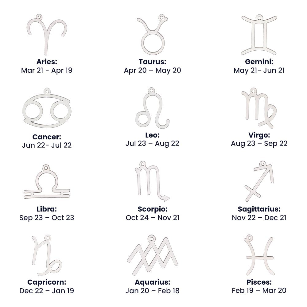 Special Custom Zodiac Necklace Choose your Zodiac Sign
