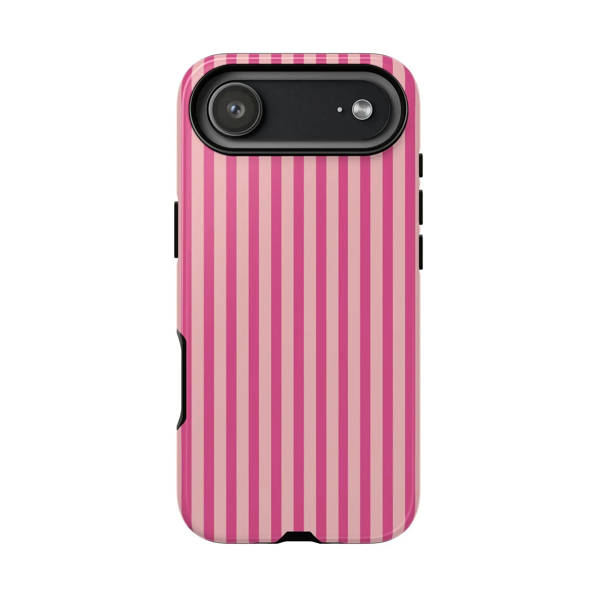 Pink Stripe Everyday Phone Case Cover Protective Smartphone Cover Trendy Accessories - iPhone 17 Air / Glossy - Phone