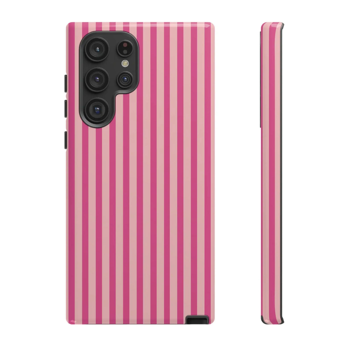 Pink Stripe Everyday Phone Case Cover Protective Smartphone Cover Trendy Accessories - Samsung Galaxy S22 Ultra