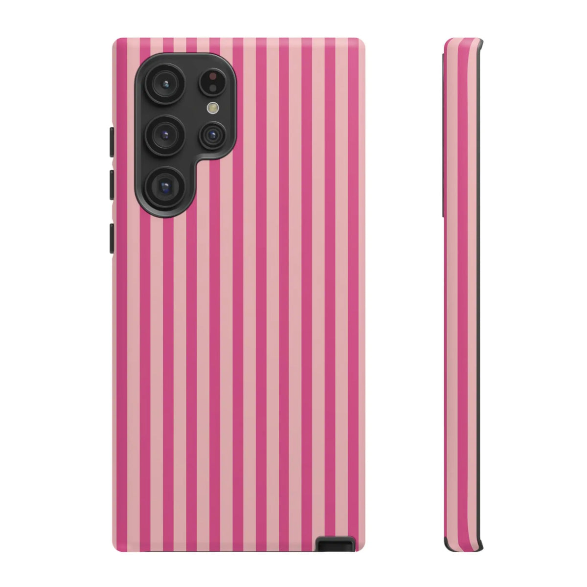 Pink Stripe Everyday Phone Case Cover Protective Smartphone Cover Trendy Accessories - Samsung Galaxy S22 Ultra / Matte