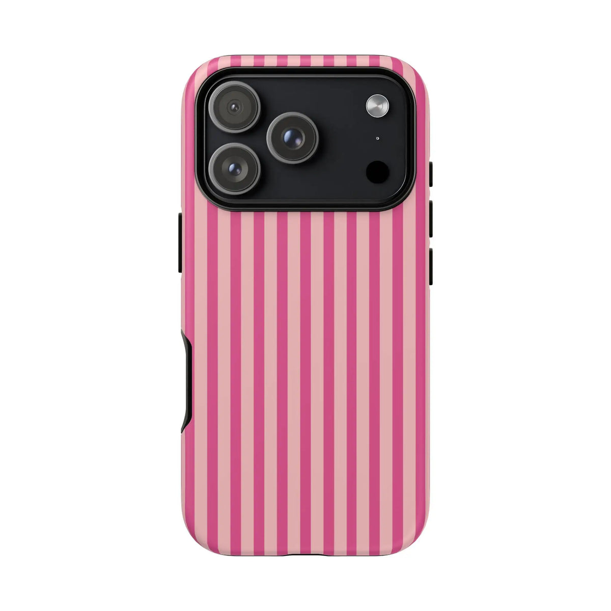 Pink Stripe Everyday Phone Case Cover Protective Smartphone Cover Trendy Accessories - iPhone 17 Pro / Matte - Phone