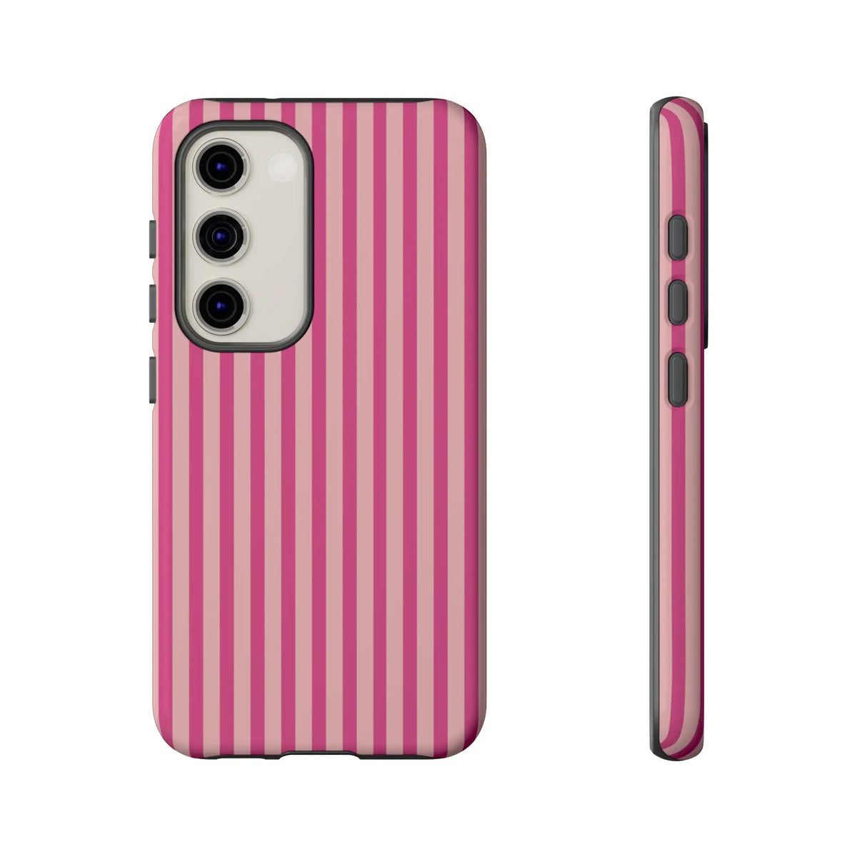 Pink Stripe Everyday Phone Case Cover Protective Smartphone Cover Trendy Accessories - Samsung Galaxy S23 / Glossy