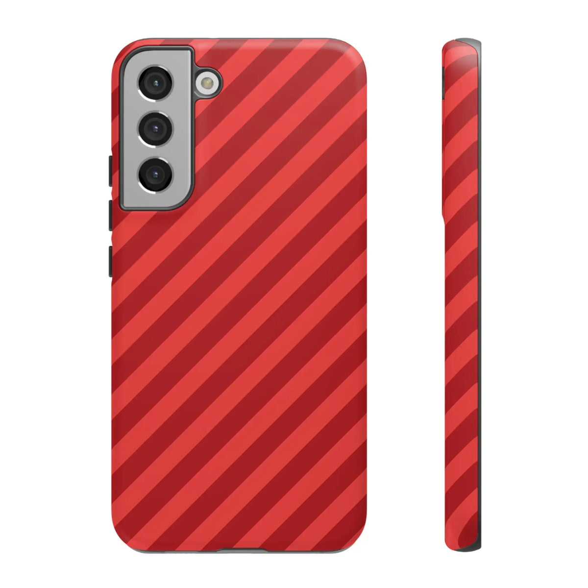 Red Stripes Hard Shell Phone CaseCover - Samsung Galaxy S22 Plus / Matte - Phone Case