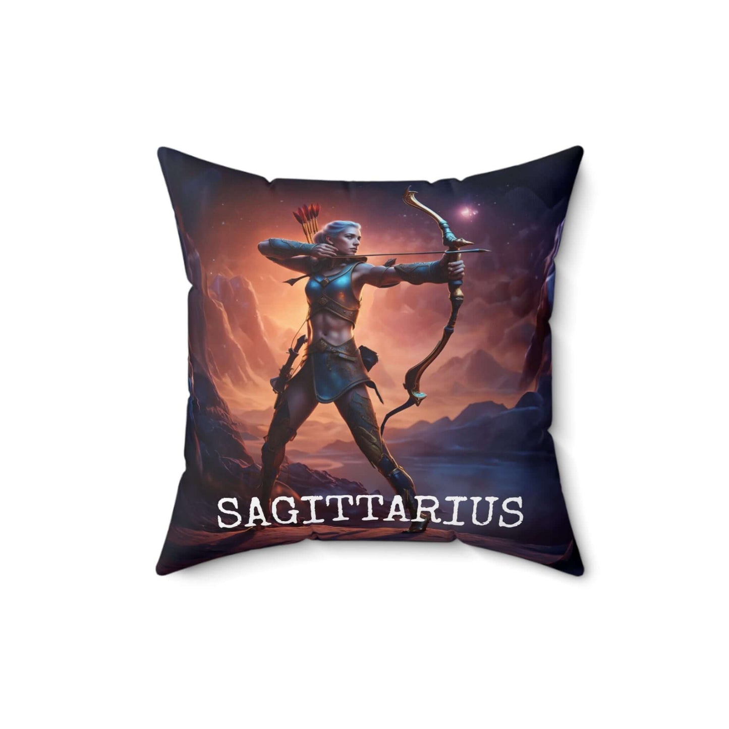 Sagittarius Horoscope Astrology Square Throw Pillow