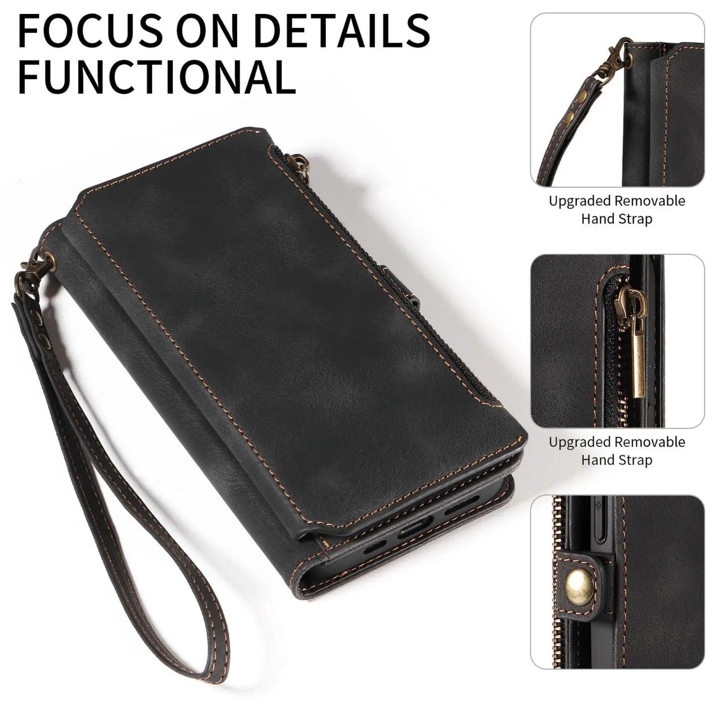 Stylish and Protective Leather Flip Wallet Phone Case for Maximum Protection. Ultimate Protection