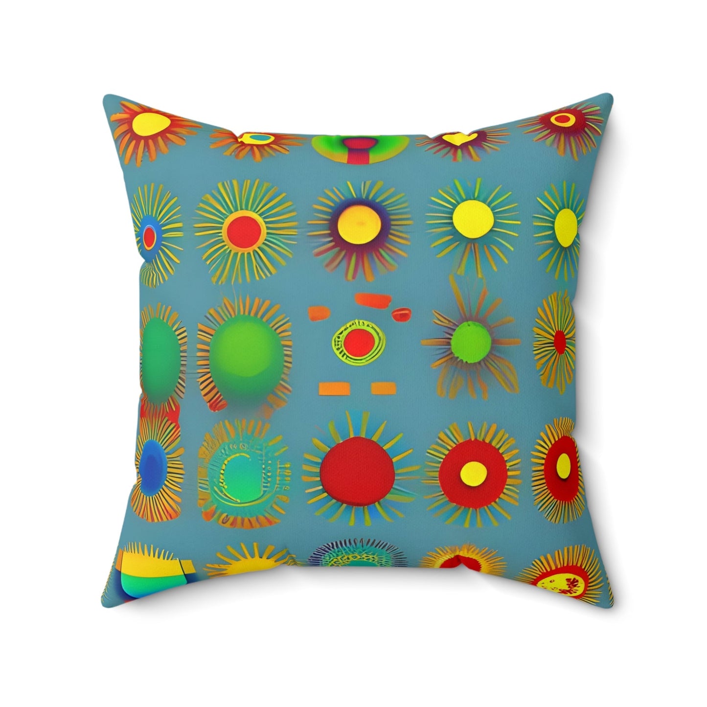 Sun Design Square Throw Pillow