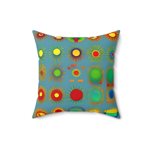 Sun Design Square Throw Pillow