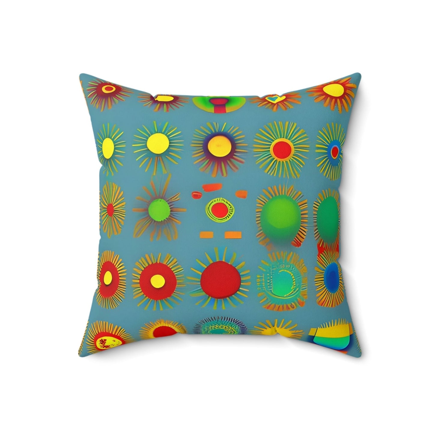 Sun Design Square Throw Pillow