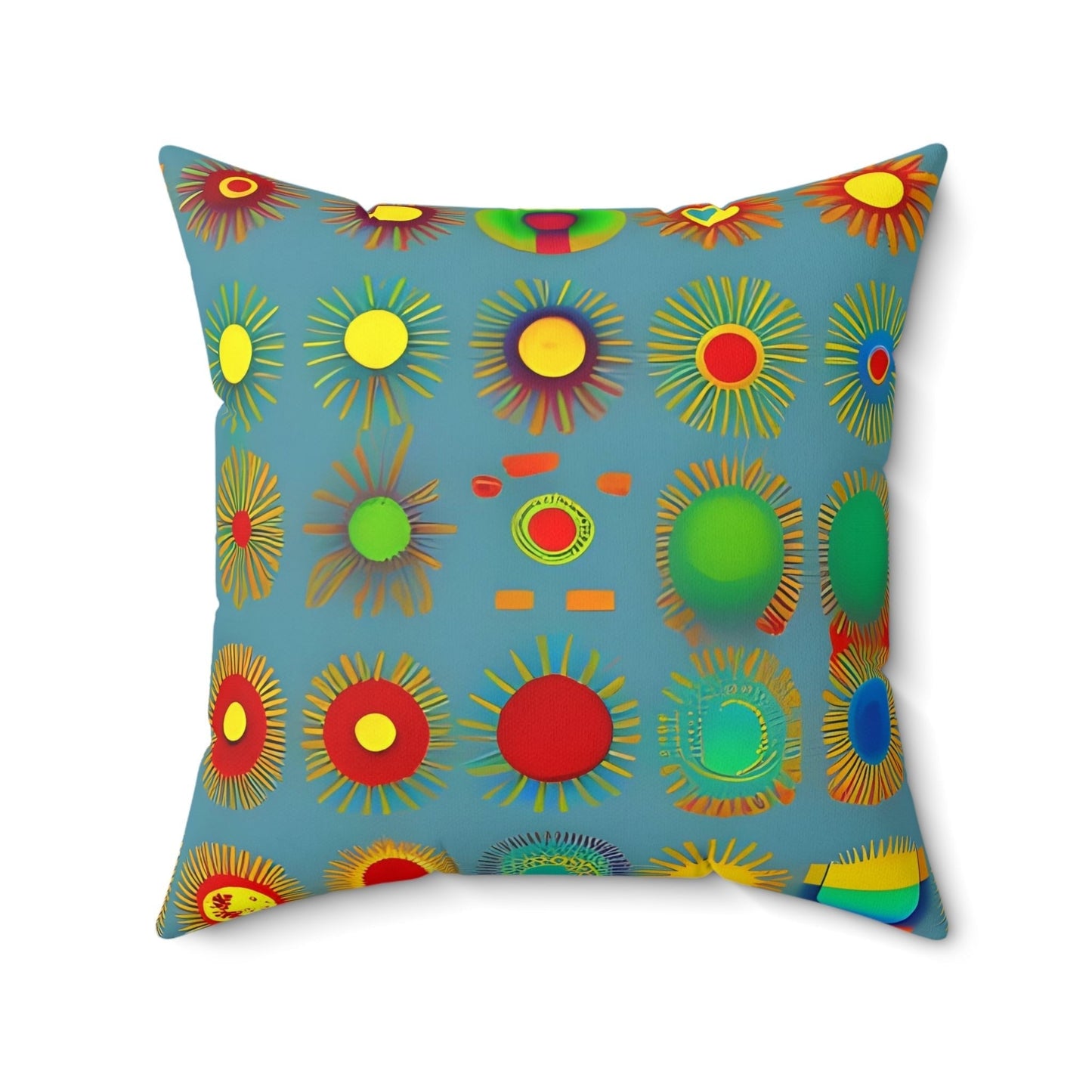 Sun Design Square Throw Pillow