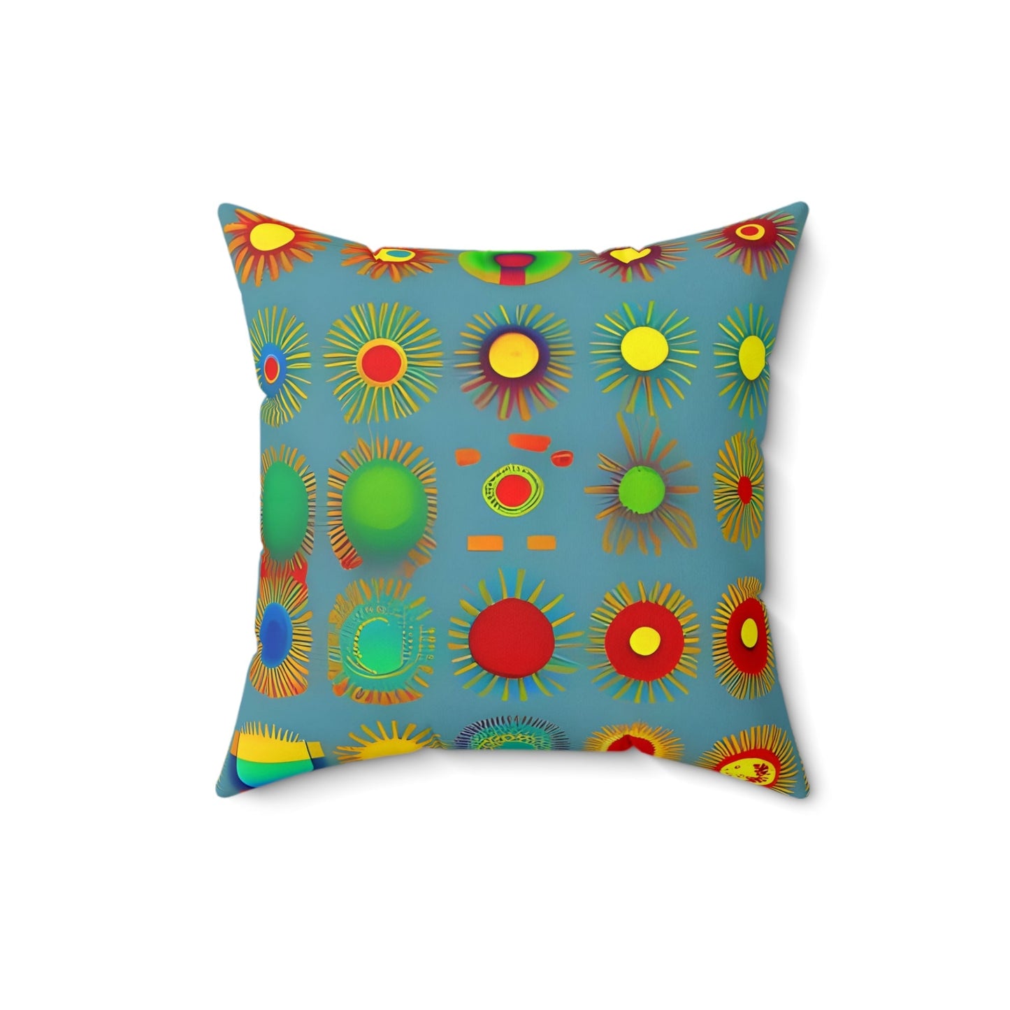 Sun Design Square Throw Pillow