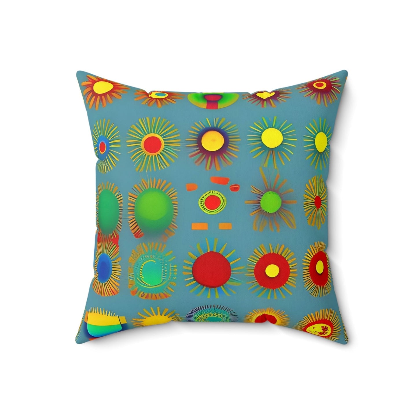 Sun Design Square Throw Pillow