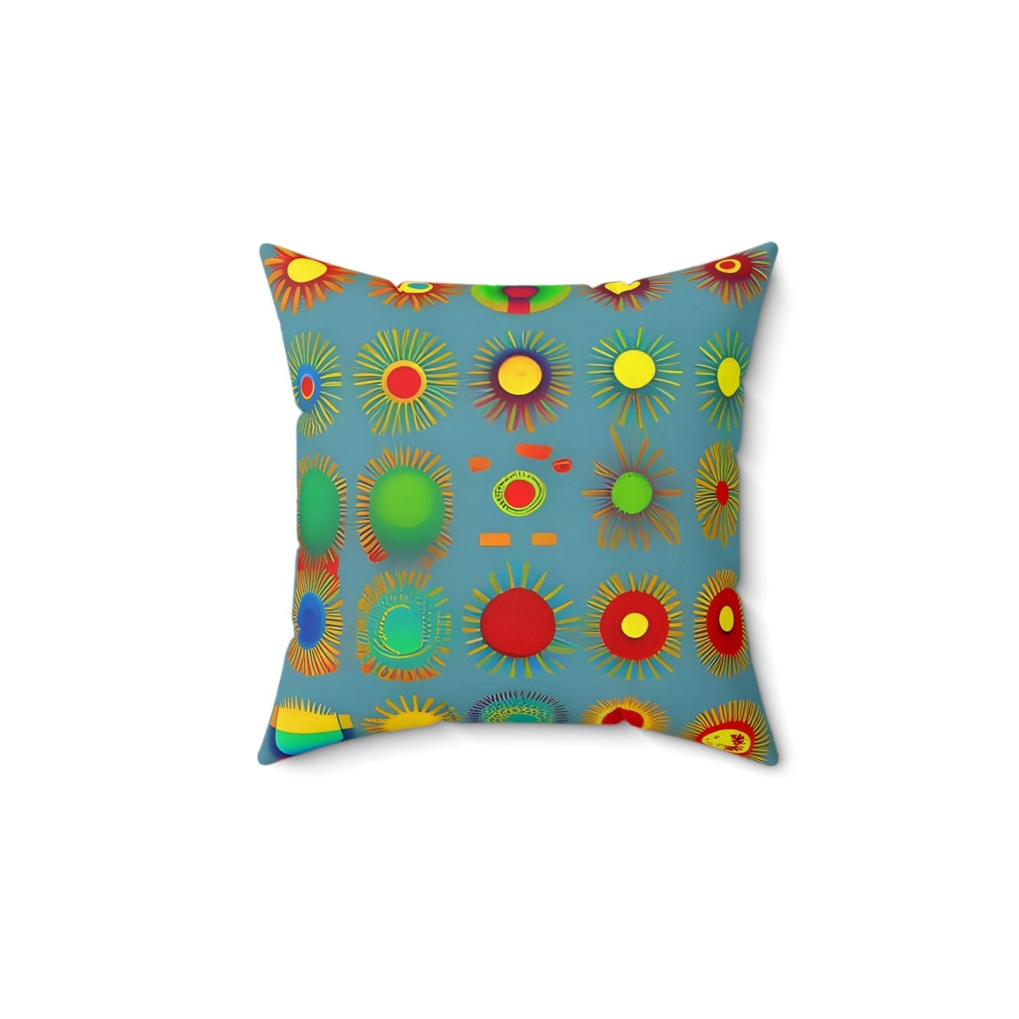 Sun Design Square Throw Pillow