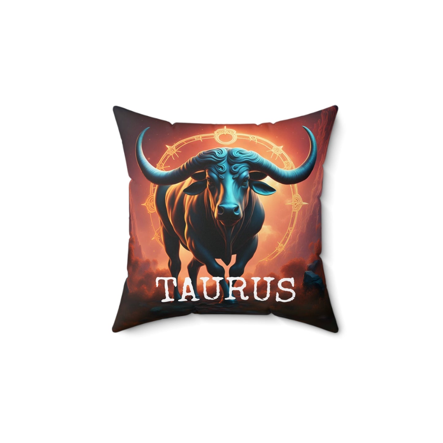 Taurus Horoscope Square Throw Pillow