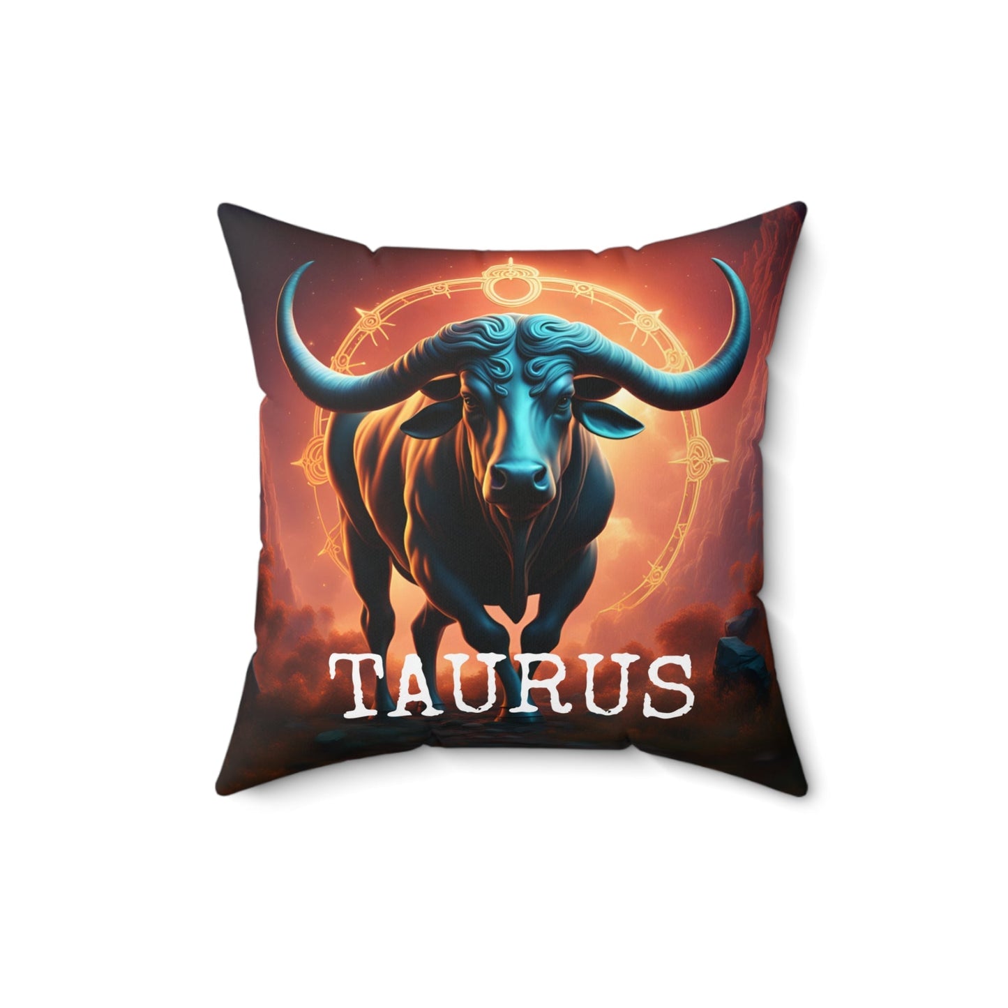 Taurus Horoscope Square Throw Pillow