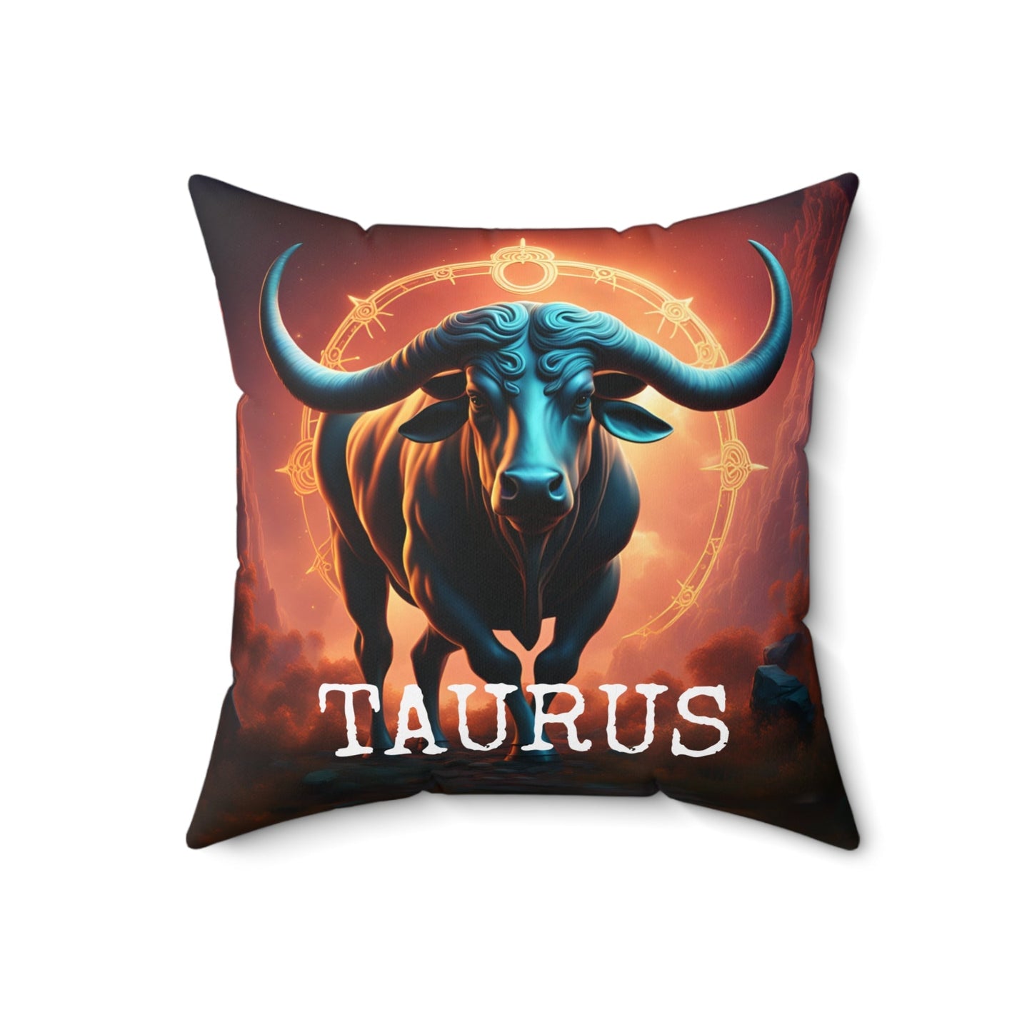Taurus Horoscope Square Throw Pillow