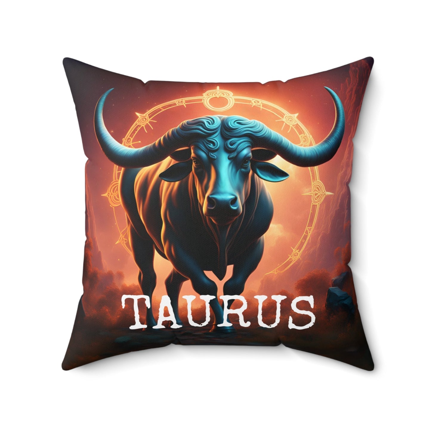 Taurus Horoscope Square Throw Pillow