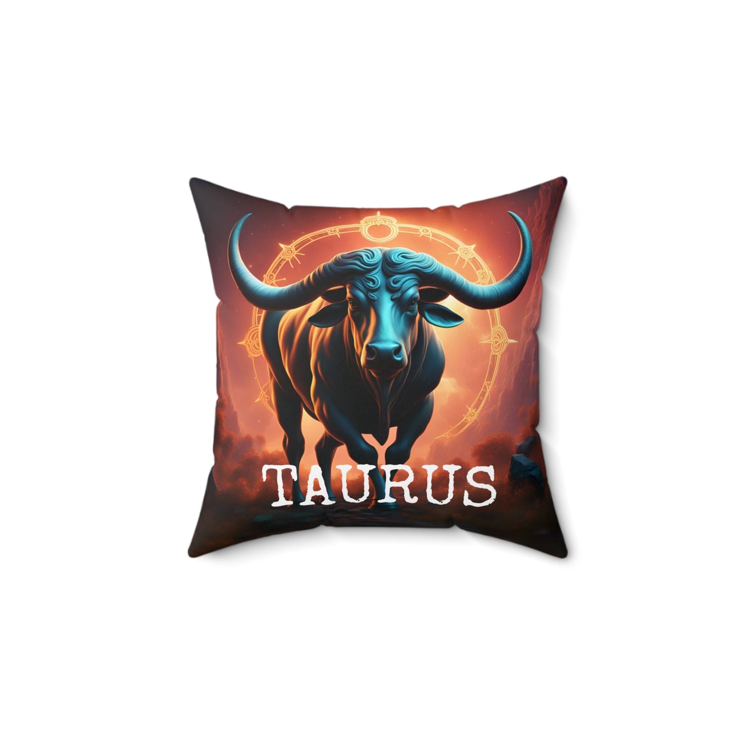 Taurus Horoscope Square Throw Pillow