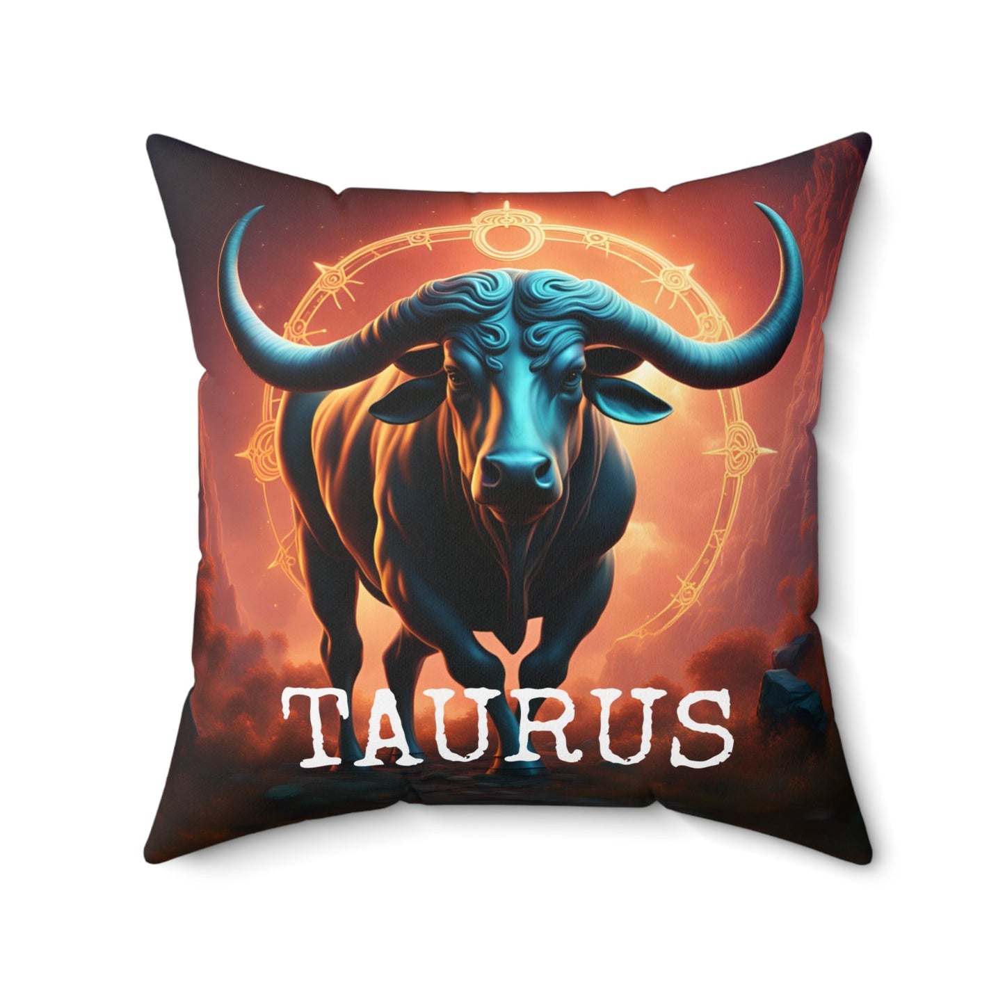 Taurus Horoscope Square Throw Pillow