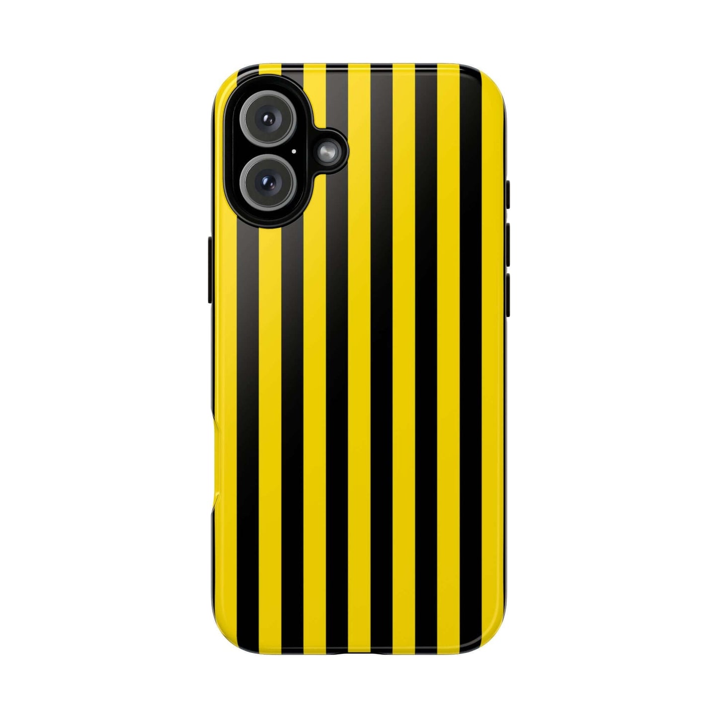 Yellow & Black Stripe Tough Case Phone Case for iPhone, Samsung, Google Mobile phones