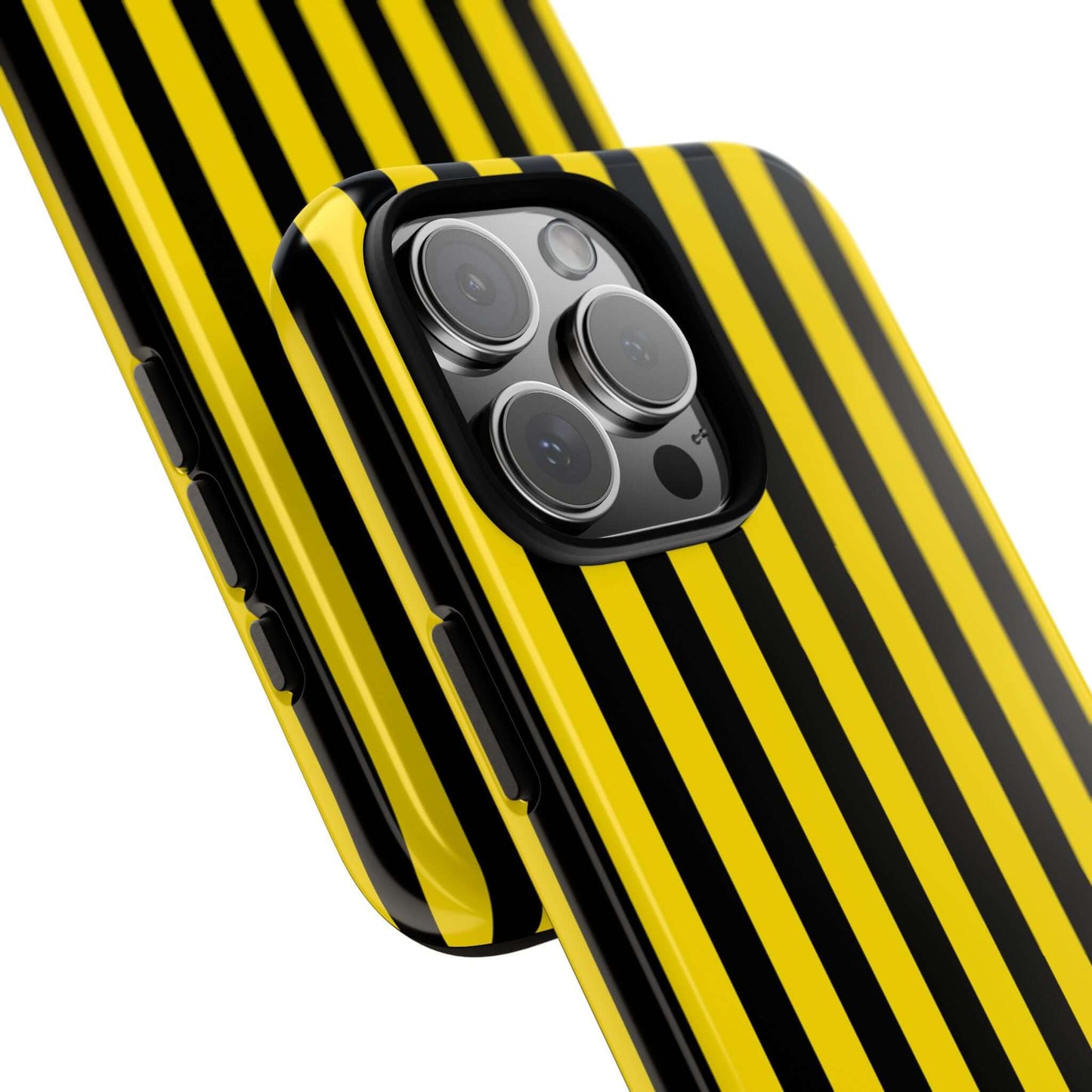 Yellow & Black Stripe Tough Case Phone Case for iPhone, Samsung, Google Mobile phones