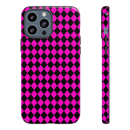 Pink Black Dimond Tough phone Case Cover | iPhone | Google | Samsung, Phone Case, JSCHAFFA.com