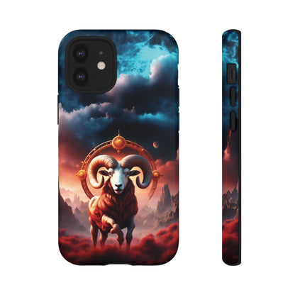 Aries Horoscope Astrology Tough Case for iPhone Samsung Galaxy and Google Pixel Phones, Phone Case, JSCHAFFA.com