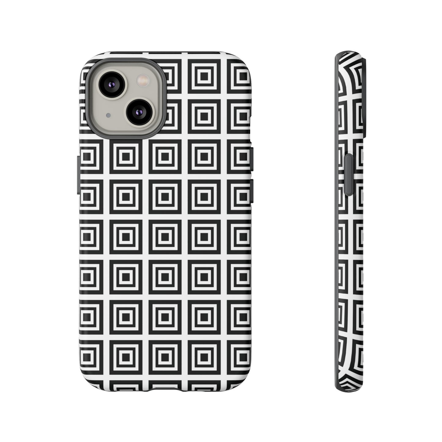 Cute Square Black and With Tough Phone Case, Phone Case, JSCHAFFA.com