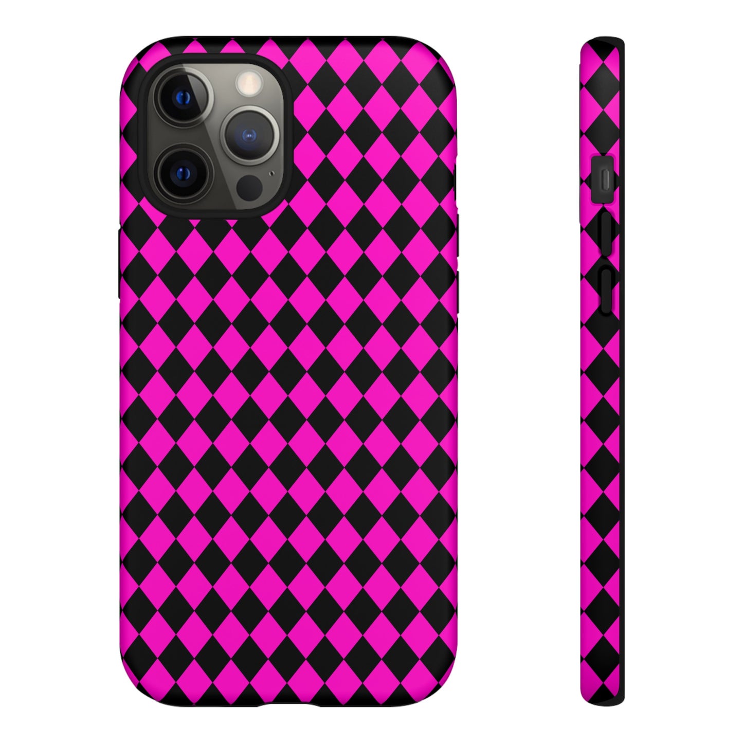 Pink Black Dimond Tough phone Case Cover | iPhone | Google | Samsung, Phone Case, JSCHAFFA.com