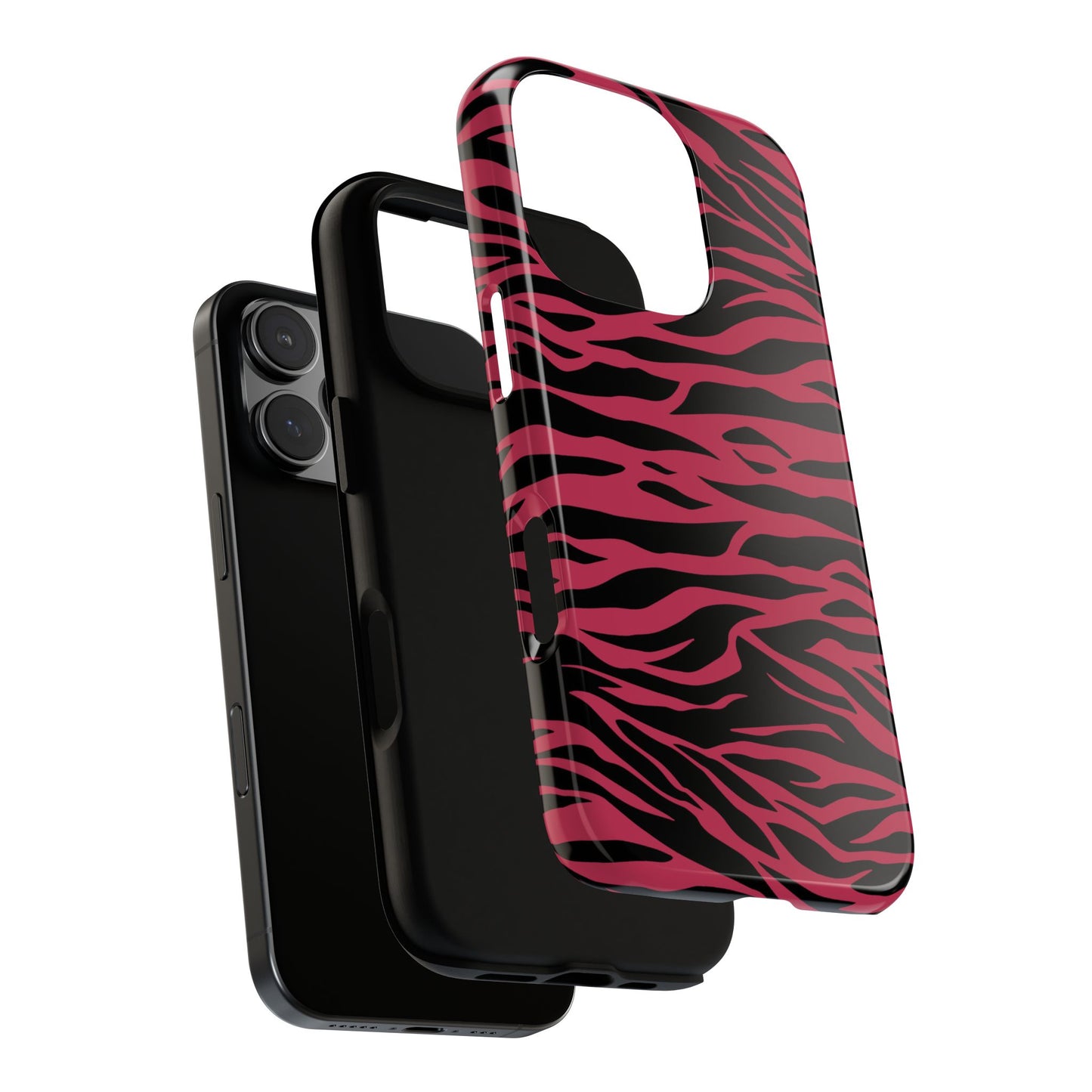 Viva Magenta Cute Wild Tiger Print Pattern Tough Phone Case