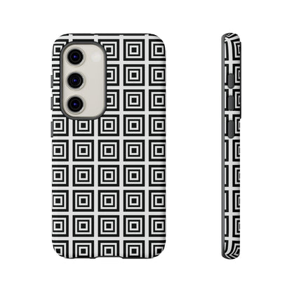 Cute Square Black and With Tough Phone Case