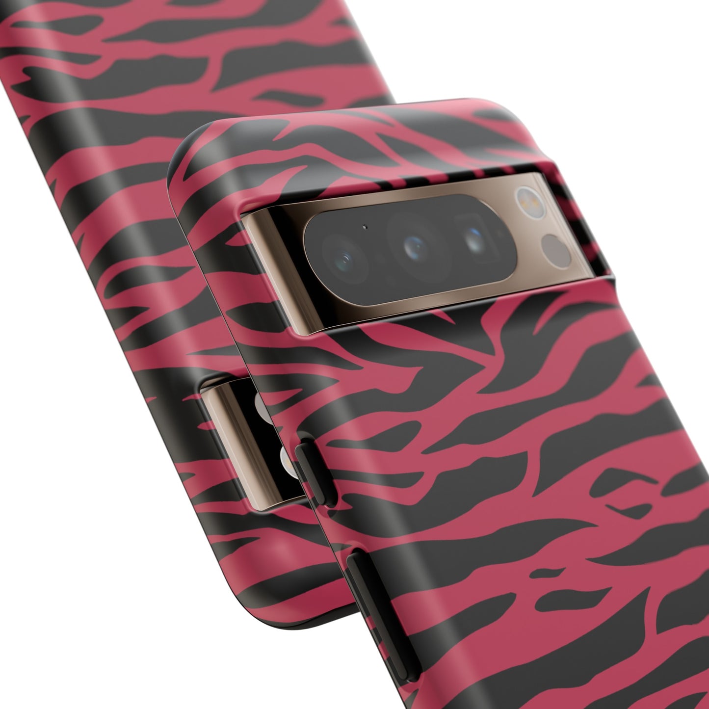 Viva Magenta Cute Wild Tiger Print Pattern Tough Phone Case, Phone Case, JSCHAFFA.com