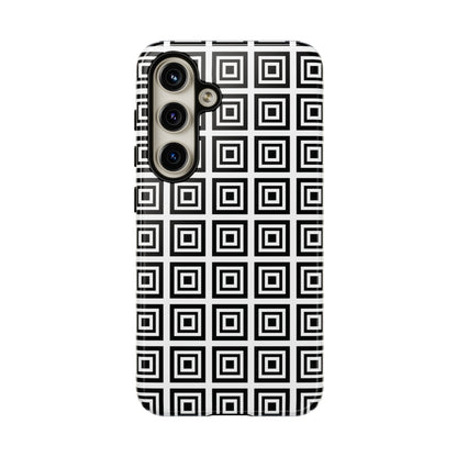 Cute Square Black and With Tough Phone Case, Phone Case, JSCHAFFA.com