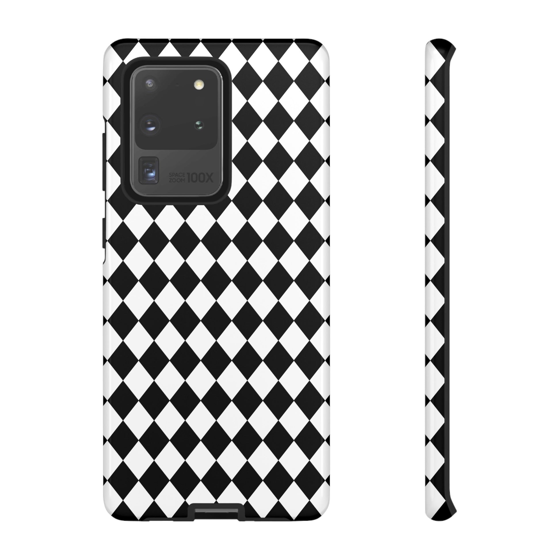 White and Black Dimond Tough phone Case Cover | iPhone | Google | Samsung, Phone Case, JSCHAFFA.com