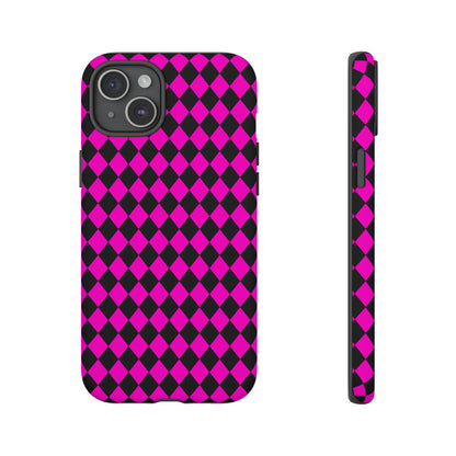 Pink Black Dimond Tough phone Case Cover | iPhone | Google | Samsung, Phone Case, JSCHAFFA.com