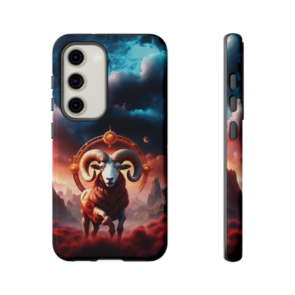 Aries Horoscope Astrology Tough Case for iPhone Samsung Galaxy and Google Pixel Phones, Phone Case, JSCHAFFA.com