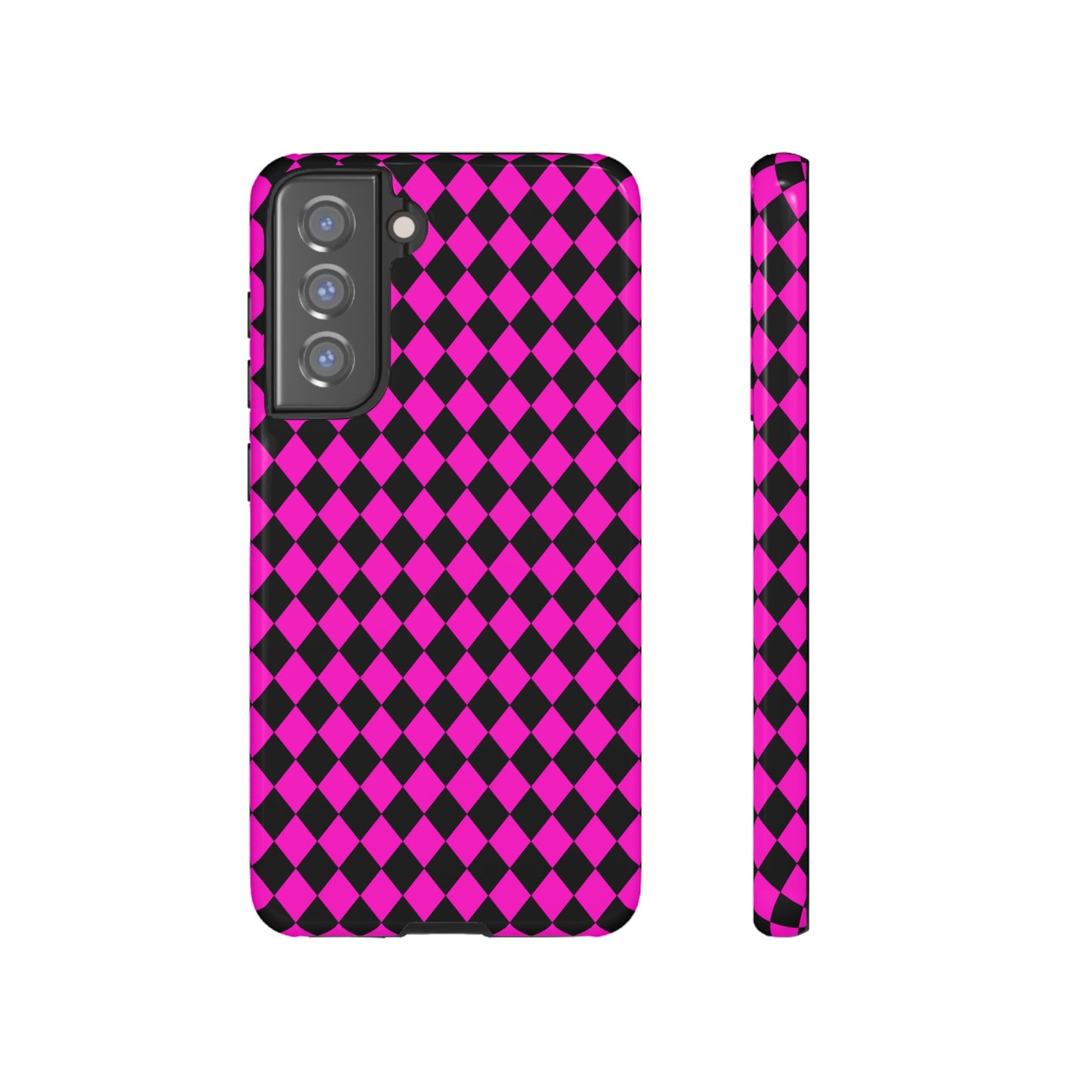 Pink Black Dimond Tough phone Case Cover | iPhone | Google | Samsung, Phone Case, JSCHAFFA.com